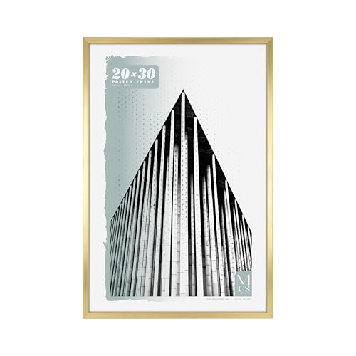 MCS Foundation 51 x 76 cm Cornice Poster Design Tradizionale, Cornice da Parete per Esposizione Verticale e Orizzontale, per Foto, Poster, Stampe e Pittura d'Arte (Confezione da 1)