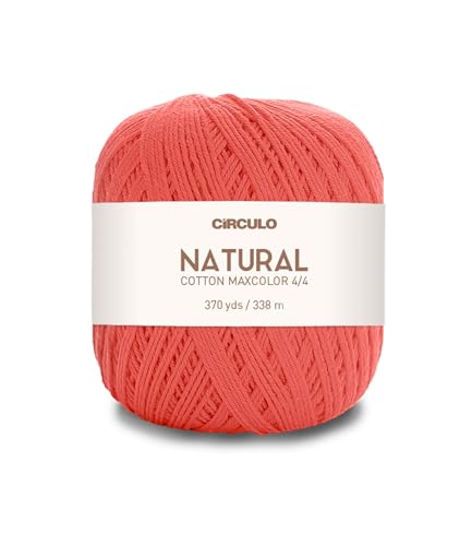 Natural Cotton Maxcolor 4/4 by Círculo – 100% Brazilian Virgin Cotton (Pack of 1 Ball) – 369 yds, 7 oz – DK (4004)