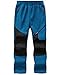Produktbild HFDWYJ Kinder Schnee Ski Hose wasserdichte Outdoor Wanderhose Warme Fleece gefütterte Hose-Blue+Black-134-140