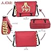 Meroncourt BIO-MB221005ATA Messenger Bag with Japanese Logo, Red (Crimson Red) #4