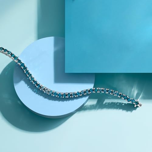 Ross-Simons 12.00 ct. t.w. London Blue Topaz Tennis Bracelet in Sterling Silver3