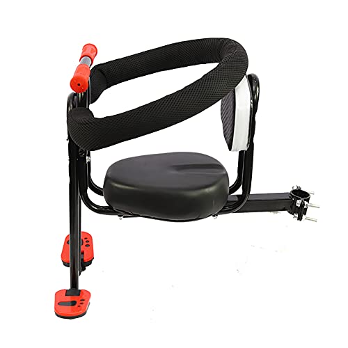 Dance angel Fahrradsitz für Kleinkind mit Lenker Rückenlehne Armlehne Fußstütze Umgeben Komfortabel PU Schaum Wasserdicht Kinder Fahrradsattel Weich für Kinder