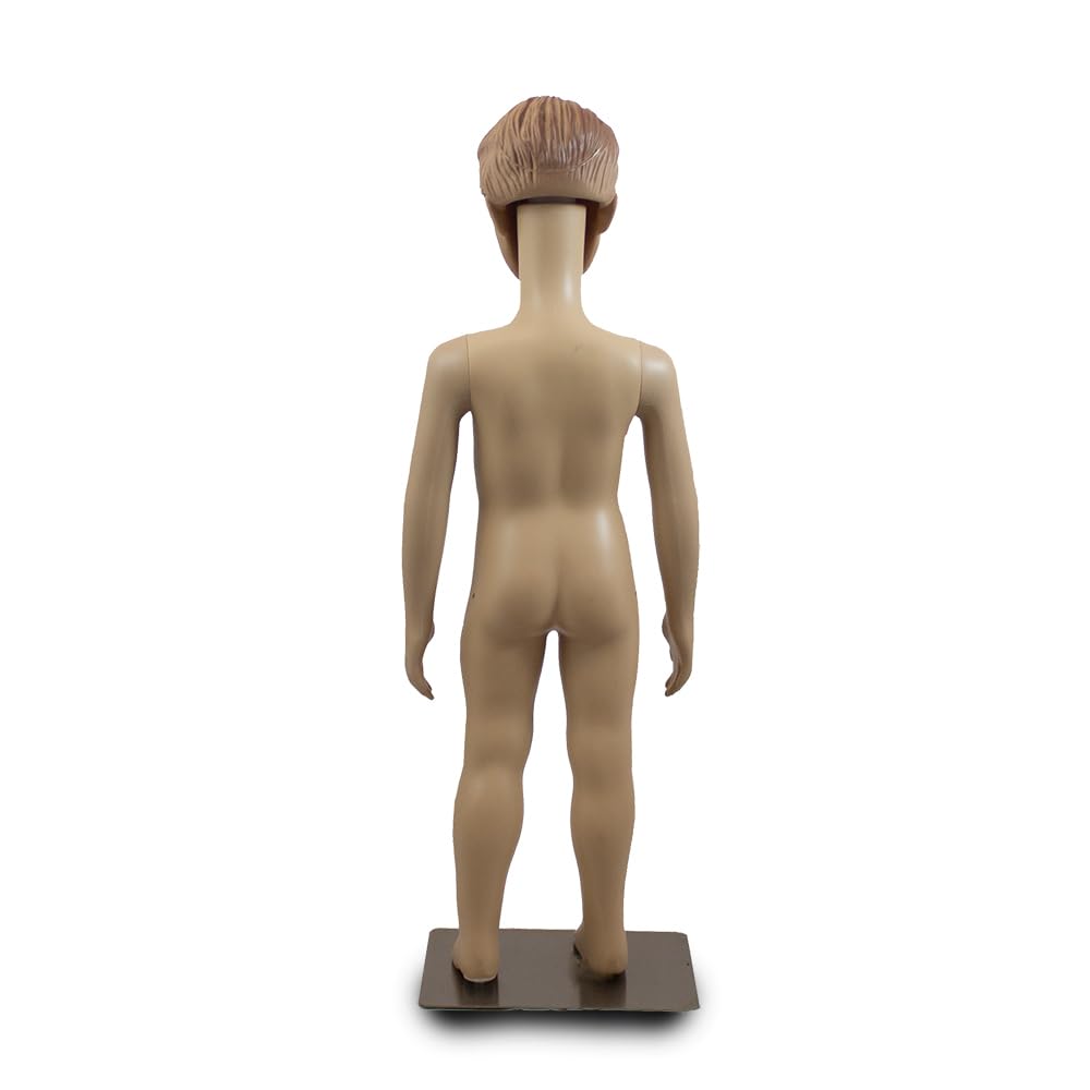 BITUXX Schaufensterpuppe männlich Junge Schaufensterfigur Mannequin Schneiderpuppe 360° beweglich 90cm