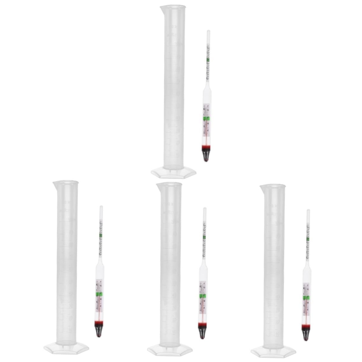 SOLUSTRE 4sets Kit Di Misurazione Salinità Acquario Densimetro Con Scatola Strumento Preciso Per Monitorare Densità Mare