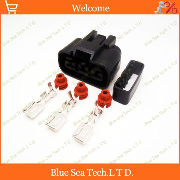 Wiring Connecting Terminals - Sample,5 Sets 3Pin Auto Plug Connector,Auto Waterproof Electrical Connector Plug for car. Left Slot
