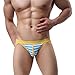 Binmer(TM) Mens Hot Sexy Jockstrap Underwear Boxer Brief Shorts Underpants (M, Blue)