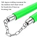 F.A.L. product Nunchucks Rubber Martial Arts Training Nunchucks Nunchakus for Kids Beginner & Adults Practice with Steel Chain (Green)