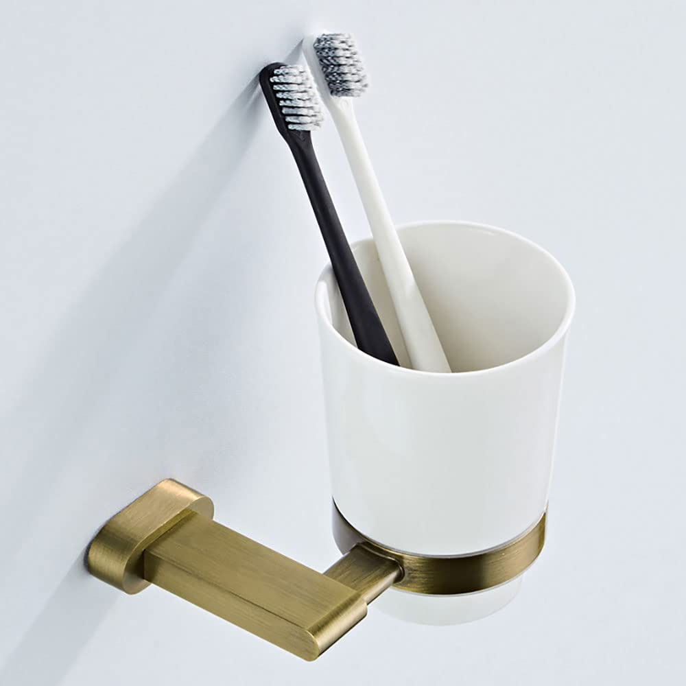 1 Soporte for cepillos de Dientes Pared con Vaso cerámica