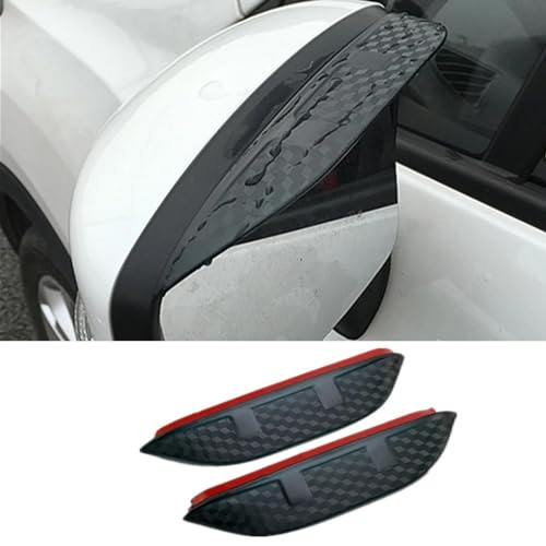 MENDX Pluie Sourcil pour Rétroviseur pour j-eep Wrangler JL 2021 Voiture Vue arrière côté Verre Garniture Cadre Pare-Pluie Pare-Soleil Ombre sourcil – vue 2