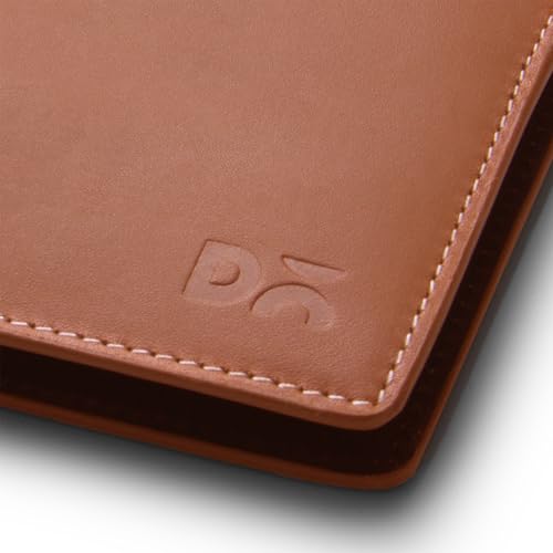Image of DailyObjects Stylish Tan Genuine Leather Men's Bi-Fold Wallet with Multiple Card Holders|Cash Section|Durable Classic Design| Everyday Organizer for Securely Carrying Money| Cards| IDs| and Essentials
