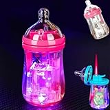 Windproof Butane Lighter, Colorful Flash, Transparent Body, Adjustable Flame, Circular Inflation, Desktop Decoration, Gift(Pink)
