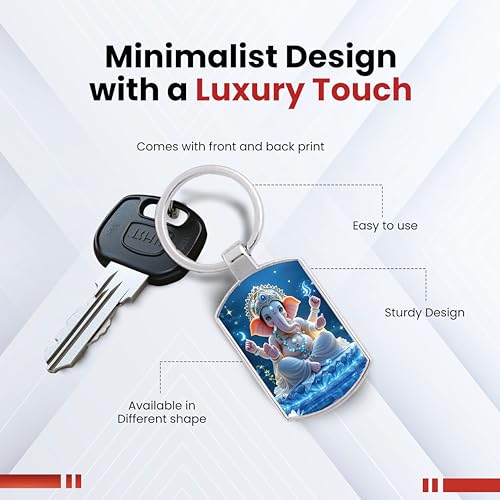 Image of Premium Printed Metal Keychain for Men & Women | High-Definition Artwork Print | Durable Key Ring for Car, Bike, Home & Office Keys | Stylish Decorative Key Holder Gift