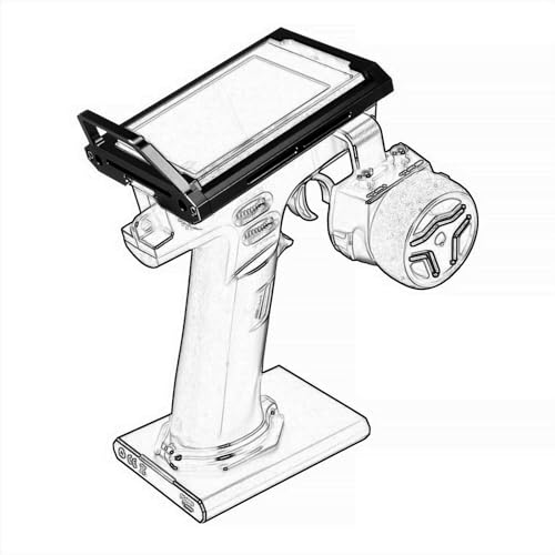 Support de protection antichoc en aluminium noir pour radio Flysky NB4 Lite