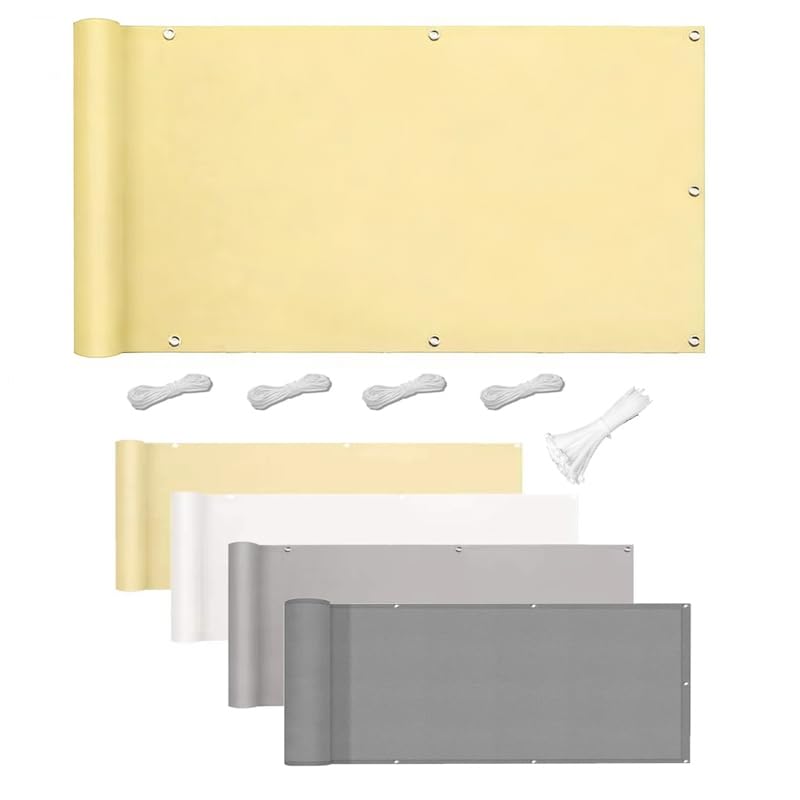 Rectangle Sun Shade Sail UV Block Shade Cloth Canopy 4x4.1m - Sunshade Netting for Patio Fences Backyard Deck Garden Yard Outdoor Garages, Swimming Pools, Providing Shade, Cooling (Light yellow)
