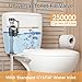 Houpeoro Universal Toilet Repair Kit for Inside Tank – Includes Adjustable Fill Valve & 2-Inch Flapper, Quiet & Easy Installation (Red, 1-Pack)