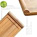 Arlai Serving Trays (10.63 x 5.12x0.39 inch/LxWxH) Tasteful Small Bamboo Gongfu Tea Table Serving Tray 27x13x1cm
