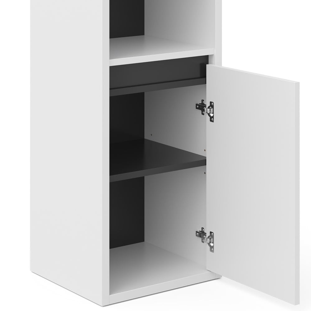 Vicco Meuble Salle de Bain Viola, Blanc, 38x80cm