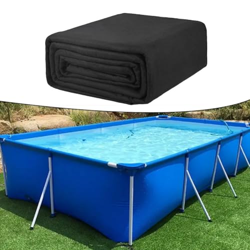 Tapis de piscine carré 3x3m en polyester indéchirable antidérapant pour extérieur