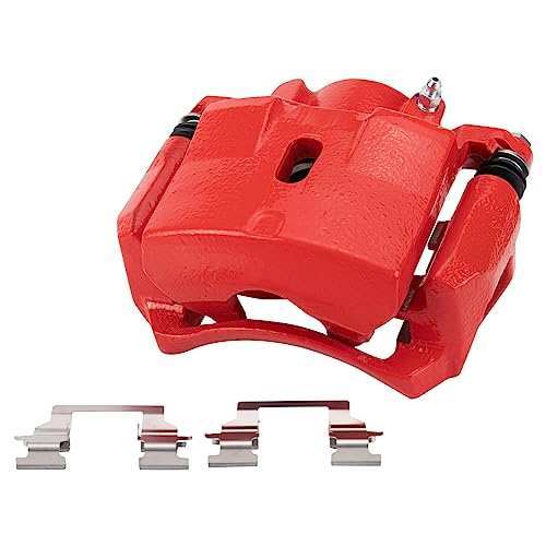 Image of TRQ Performance Front Driver and Passenger Side Brake Caliper Set Compatible with 08-10 Chevrolet HHR with Rear Drum Brakes 06 Chevrolet HHR 07 Chevrolet HHR LS 07 Chevrolet HHR LT 11 Chevrolet HHR