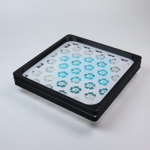 Webakin 5.5''X5.5'' Cookie Stencil For Airbrushing,Royal Icing Stencils For Stencil Genie, Plaid Cookie Stencil,Sugar Cookie Essential Stencils,Craft Painting Stencil,Biscuit Cake Stencil #TOP3