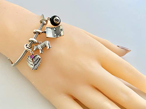 Bolenvi Billiard Pool Tables Magic 8 Ball Fortune Teller 925 erling Silver Pendant Charm Bead For Pandora & Similar Charm Bracelets or Necklaces3