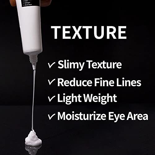 COXIR Black Snail Collagen Eye Cream (30 Ml / 1.01 Fl.Oz.) Black Beans, Snail Slime, Formulated Collagen Slimy Structure Of This Cream - Image 5