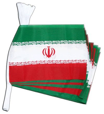 Digni Guirlande 15 Drapeaux Iran - 5,9 m Sticker Gratuit