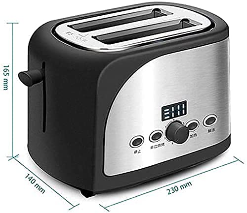 Toaster Edelstahl Kompakte Toaster Extra-Wide-Slots for Haushaltsküche Frühstück Bagle-Funktions-Upgrade-Toaster-Muffins – Bild 3