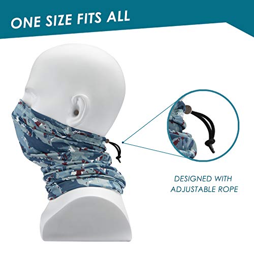 Neck Gaiter Face Mask Reusable, Cloth Face Masks Bandana Balaclava Cover Scarf Shield