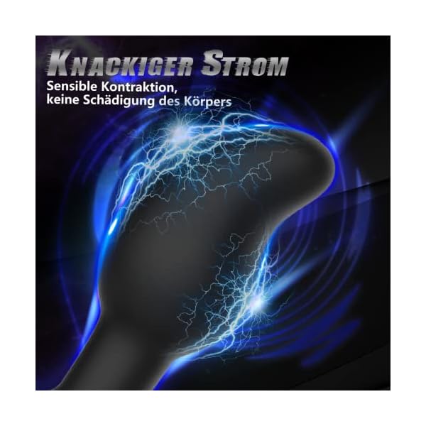 Analvibratoren für Mann Elektroshock Plug Vibratoren, Prostata Stimulation männer mit 8 Stromschlag und Vibrationsmodi, Elektrostimulation Butt Anal Plug für Frauen, Sex Spielzeug für die Männer – Bild 7