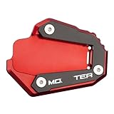 Plaque D'extension Béquille Support d'extension de Support d'agrandisseur de béquille de plaque de support latéral de moto pour Ducati Monster 1200 1200R 1200S 821 furtif 937 950 ( Color : MONSTER Bla