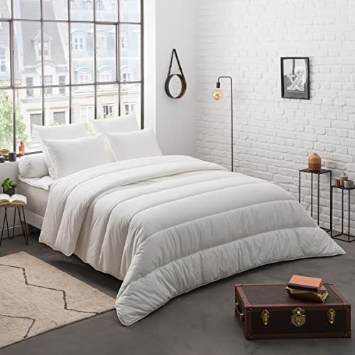 DODO - Couette Légère Thermorégulatrice 200x200 cm - pour Lit 2 Personnes - Confort Optimal - Enveloppe 100% Coton Naturel - Garnissage Synthétique 100% Polyester...