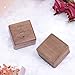 Personalized Engagement Ring Box for Proposal, Handmade Custom Engraved Square Proposal Ring Box Small Wooden Box for Crafts for Wedding, Ceremony