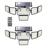 omibee Solar Lights Outdoor, 6000LM 310 LEDs Dual Motion Sensor Solar Flood Lights 6 Heads...
