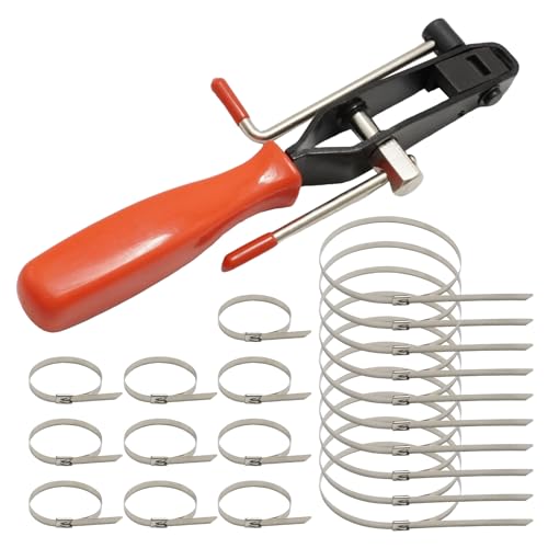 MospdyGear 20Pcs CV Boot Clamp Kit, CV Joint Banding Boot Axle Clamp with Tool, Replacement for Auto/ATV