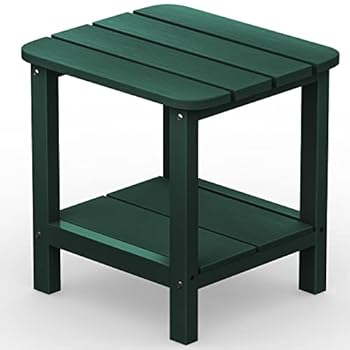 Alternative view of SERWALL Adirondack Table Outdoor Side Table- Green