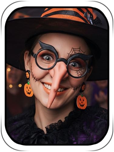 Wosois Novelty Pig Nose Sunglasses, Gold Frame with Brown Lenses,