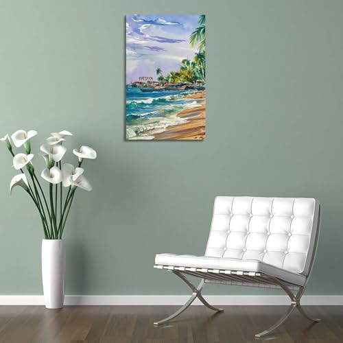 Impression murale de Phuket style aquarelle sur toile - 5