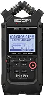 Zoom H4n PRO BK Przenośmy Rejestrator Dźwięku, Czarny, Do 140 db SPL, 1 sztuka
