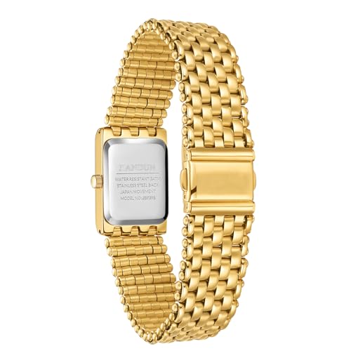 JIANDUN Petite Watches for Women Vintage Ladies Quartz Wrist Watches Stainless Steel Band Womens Watch Luxury Bracelet Tools Included3