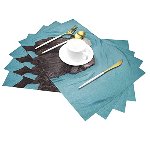 12 X 18 In Placemats Heat Resistant Place Mats Otters Holding Hands Print Kitchen Dining Table Mats Desktop Decor Place Mats 1 #TOP1