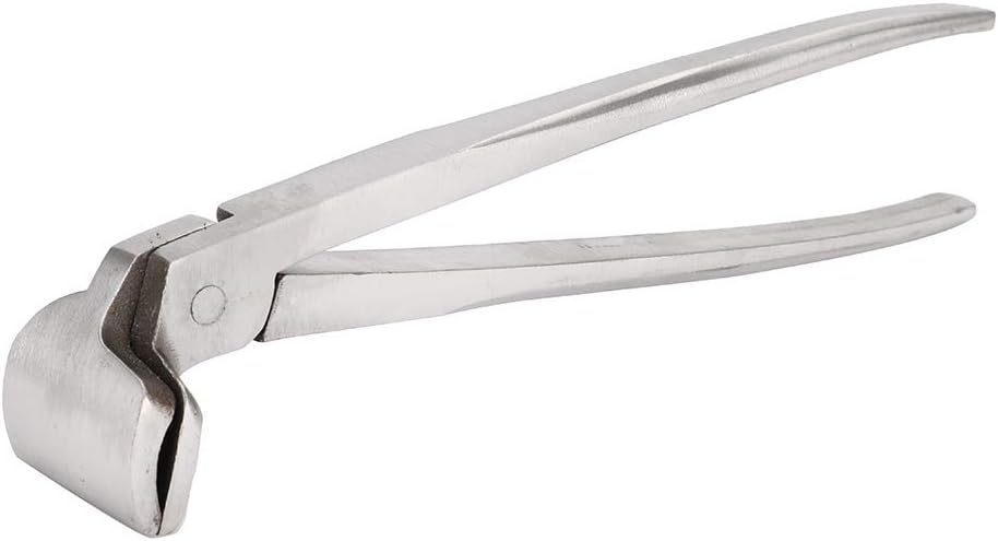 Leather Clamp Pliers, Edge Adjustment Cutting Tool for Handbag Wallet Making, Curved Nose DIY Leather Craft Tool