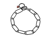 Herm Sprenger Heavy Very Long Link Fur Saver Collar 4mm Black Stainless Steel. Guaranteed Not To...