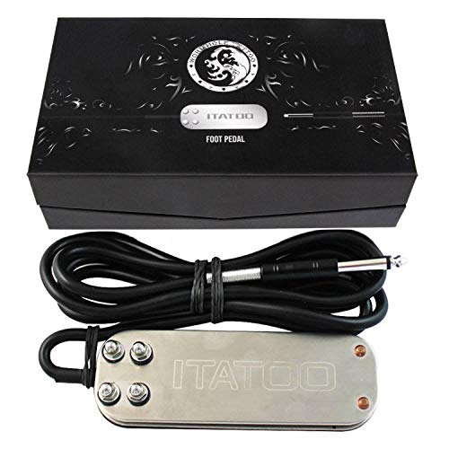ITATOO Tattoo Foot Pedal for Tattoo Power Supply Tattoo Machine Stainless Steel Heavy