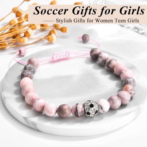 Soccer Girl Gifts Soccer Bracelets for Teen Girls for Teenage Girls, Daughter, Friend, Niece, Granddaughter, Birthday/Christmas/Thanksgiving Gifts2