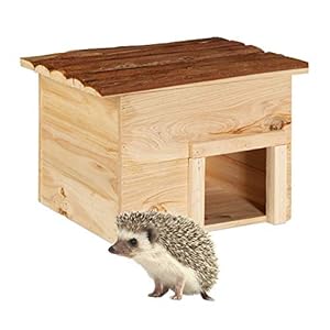 Relaxdays Brązowy Domek dla Jeży