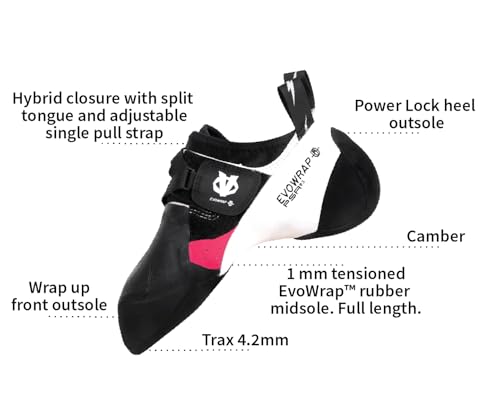 EVOLV Zenist Pro Rock Climbing Shoe for Competition, Bouldering, & Training Board Climbing3