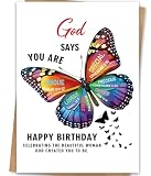 LiuuLi Religious Birthday Card for Women,Christian Blessings Birthday Gift for Her