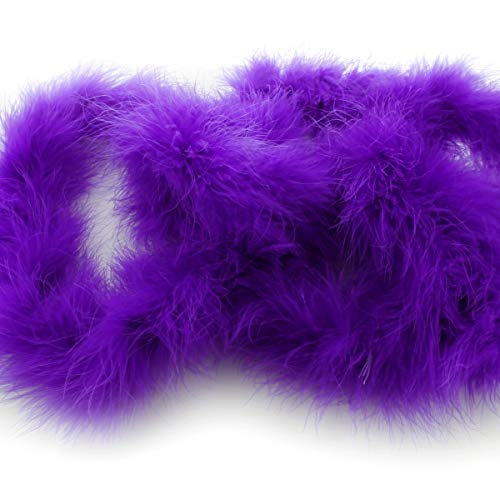 Full Marabou Feather Boa - 2 Yards - Purple