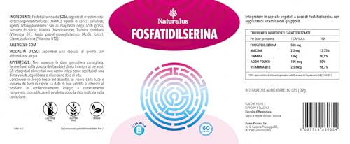 Fosfatidilserina Integratore Cortisol Blocker 500mg Aiuta ad Abbassare il Cortisolo, Precursore Seratonina, Migliora Memoria e Concentrazione, Riduce lo Stress, Phosphatidylserine Anti Cortisolo - 11